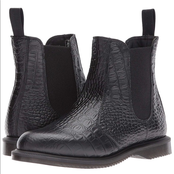 dr martens flora croc black